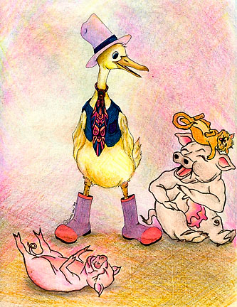 Goose Lets Loose, ©2010 Judy swallow